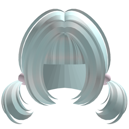 ♡ cyan cutecore fluffy soft swirly pigtails Roblox item