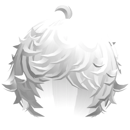 cute white kawaii messy lamb curly wavy hair
