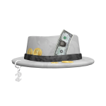 White Rich Sponge Fedora
