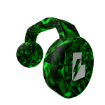 Emerald Sparkling Thunderstruck Headphones