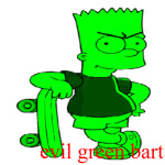 evil green bart