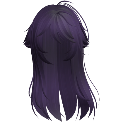 Purple Shy Moe Cat Girl Windy Whispy Hair