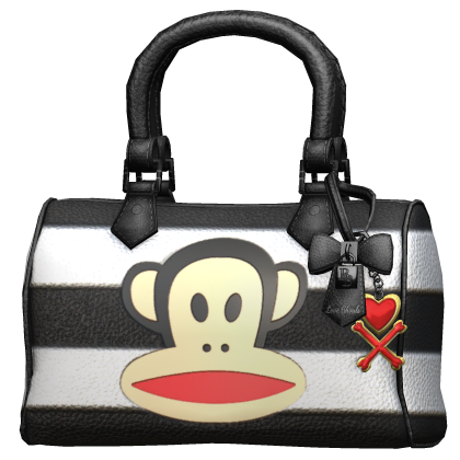 Cute Y2K Vintage Luxury Monkey Designer Bag Black thumbnail