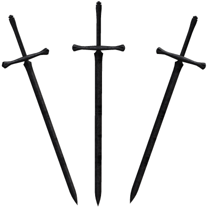 Medieval Black Sword of the Fallen Knight Floor Roblox item