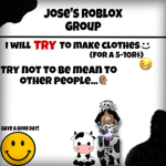 >Jose’s Roblox Group<