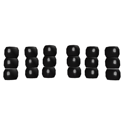Zigzag Braids Beads [Black] Roblox item