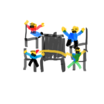 The boiz at the lunch table