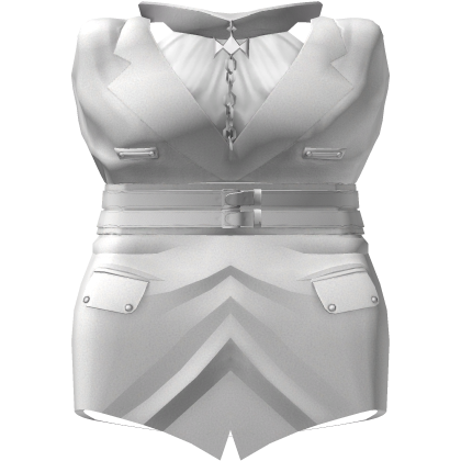 White Gothic Symmetric Tailored Set Roblox item