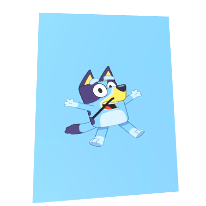 Bluey Blue Cape