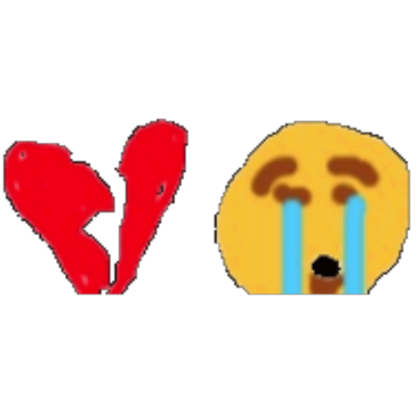 cursed sob broken heart emoji combo Roblox decal