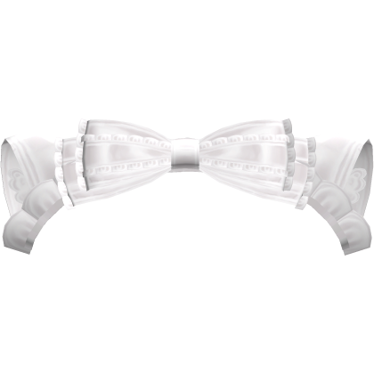 white cutecore neko ruffled coquette headpiece