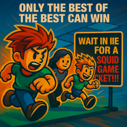 Wait in Line For a Squid Game Ticket!!!