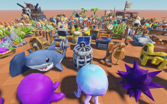 166 Low Poly Raft Survival Models preview 2