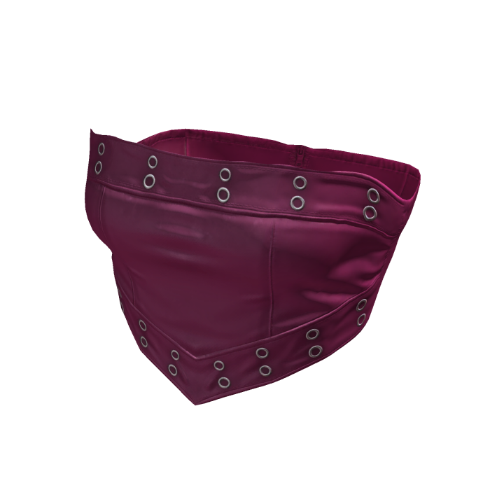 Leather Cropped Top / Pink