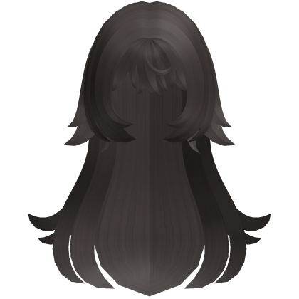 dark ash moe wispy spiky fluff long hair