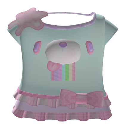 🌈 cute pastel rainbow gloomy bear decora dress Roblox item