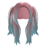 Pink and Blue Marshmallow Hair