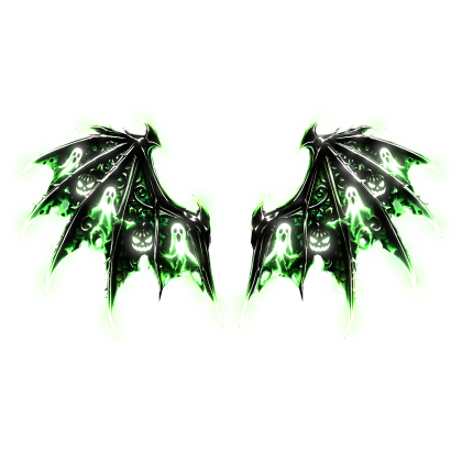 Emissive Ragebound Wings Of Green Halloween Roblox item