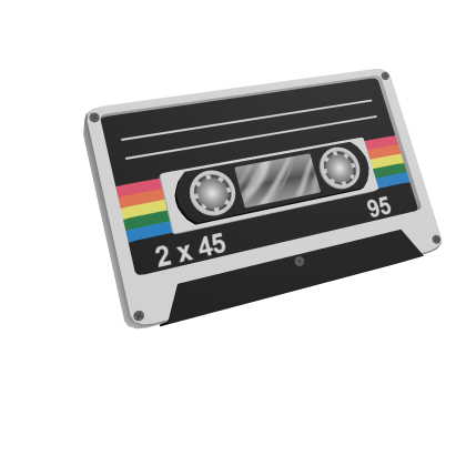 Cassette Tape Hair Clip Roblox item