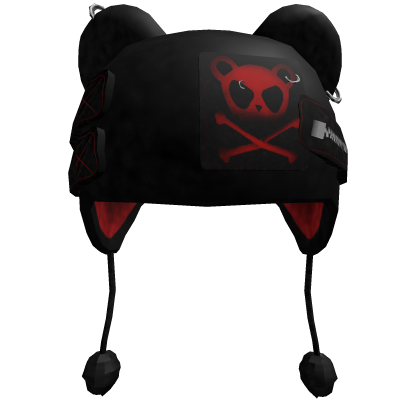 Emo skullbear beanie