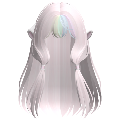 ♡ cutesy chobits chii anime hair in rainbow pink