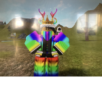 Gold and rainbow club