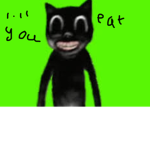 Cartoon cat fan.