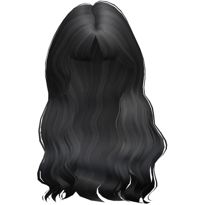 Soft Wavy Shoujo Hair (Ash Black) Roblox item