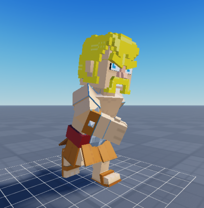 Low Poly Barbarian Model with Animations preview 2