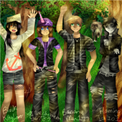 [2P] 347~ First 4 Person Group Drawing! Roblox decal