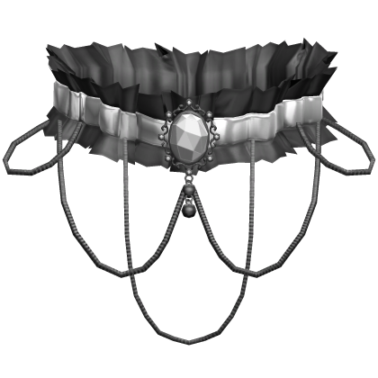 White Gothic Ruffle Choker