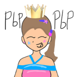 Pink blue princess