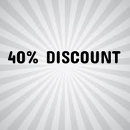 40% DISCOUNT ON ITEMS