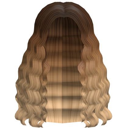 Curly Windy Long Wavy Girl Hair in Caramel Roblox item