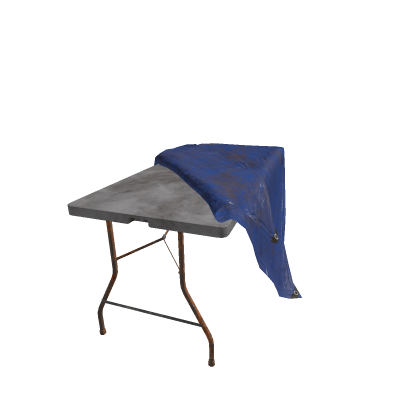 Folding Table With Tarp