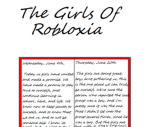 The Girls Of Robloxia!