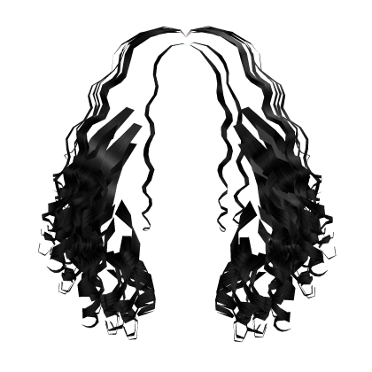 Curly Extensions[Black] Roblox item