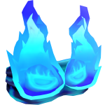 Blue Fiery Blindfold
