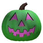 Green Cardboard Pumpkin