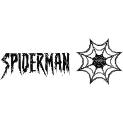 SpiderMan White Web Text