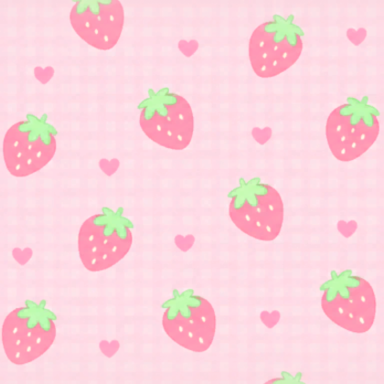 Cottagecore Background Pink Cute Kawaii Strawberry