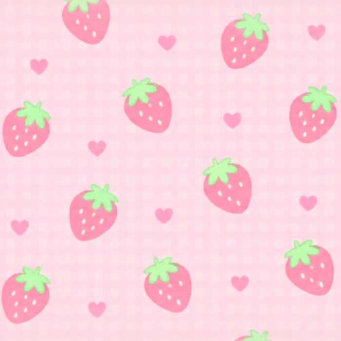 Cottagecore Background Pink Cute Kawaii Strawberry