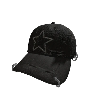 Gray Grunge Star Cap | Roblox Item - Rolimon's