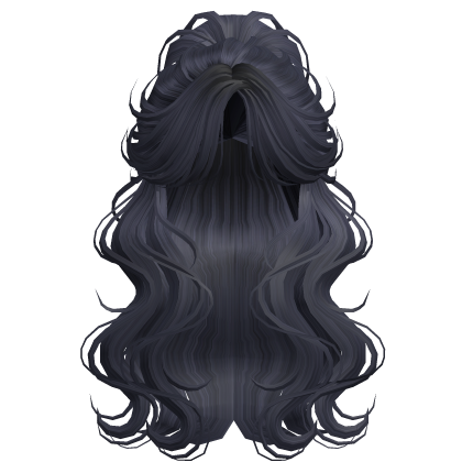 Crimped Wavy Empress Ponytail Navy