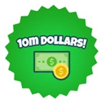 Milionaire Roblox badge thumbnail