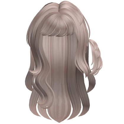 ʚ kawaii shoujo girl side messy ponytail dark ash Roblox item