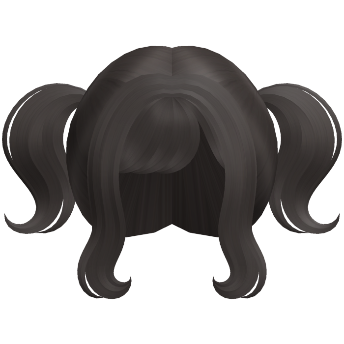 dark ash wispy anime cutie mini pigtails