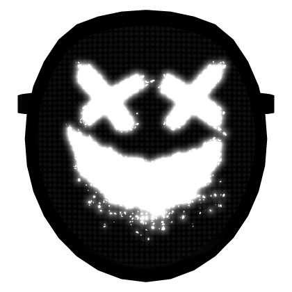 Glowing Crossed Eyes Grinning LED Mask (EMISSIVE) Roblox item