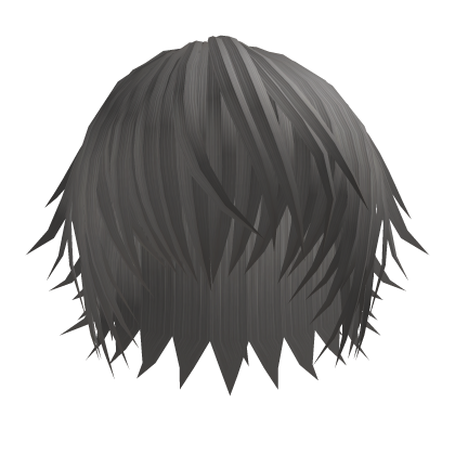 Y2K grunge messy hair grey