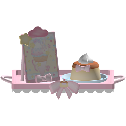 ♡ sweet custard kitty tray 